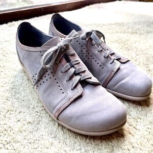 Naot Grey Suede Shoes with Silver Trim